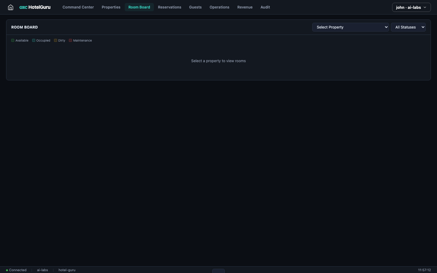 HotelGuru — Room Board view