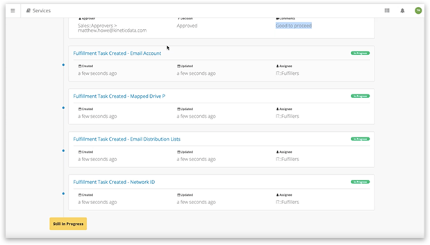 Kinetic Data End-to-End Visibility Kinetic Data End-to-End Visibility